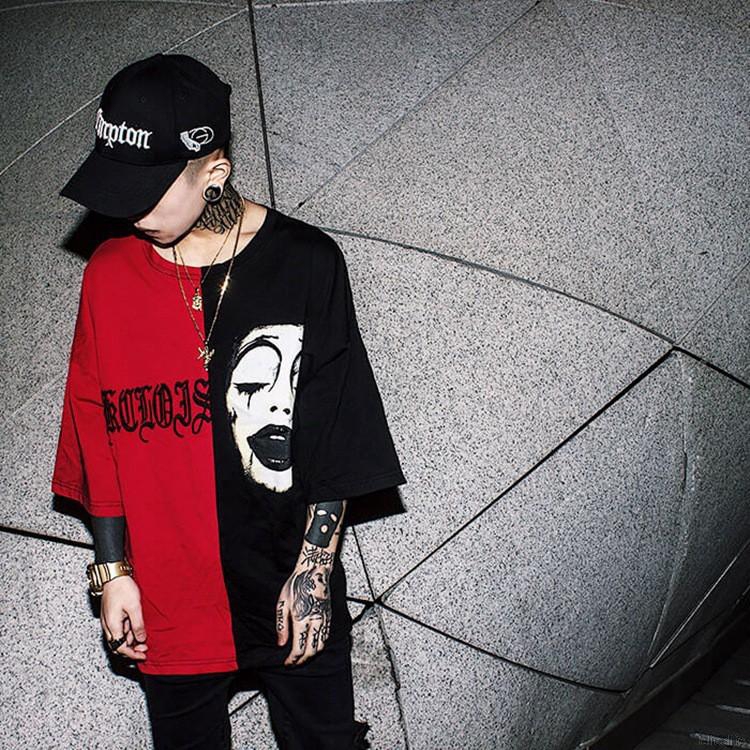 Áo Thun Tay Lỡ Cổ Tròn Thiết Kế Hợp Thời Trang