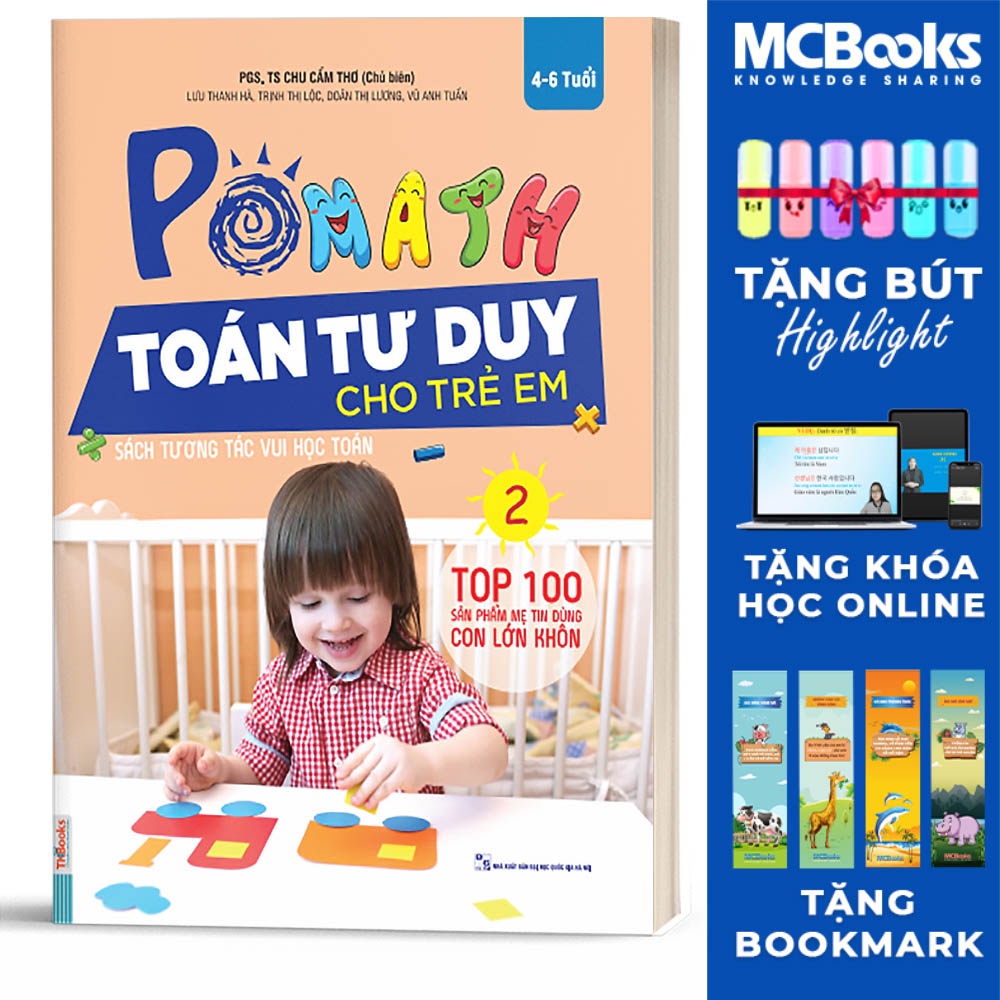 Sách - POMath -Toán tư duy cho trẻ em tập 2 - MCBooks