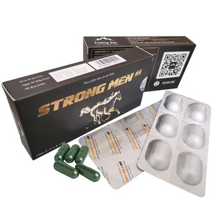 Hộp tăng cường sinh lý nam STRONGMEN 1H cao cấp chiết xuất thiên nhiên - Chống xuất tinh sớm, kéo dài thời gian quan hệ
