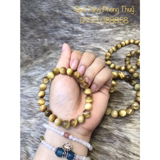 Vòng tay mắt hổ vàng tâm