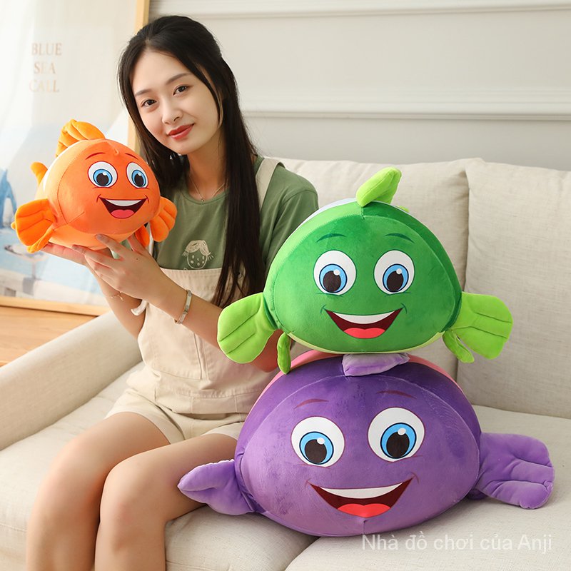 AIXINI 5 Colors Finding Nemo Baby Plush Toys Clownfish Finding Dory 2 Clownfish Nemo Birthday Gifts Kawaii Plushie Stuffed Toy Anime Plush No Toy Fish Plush Toy Animals