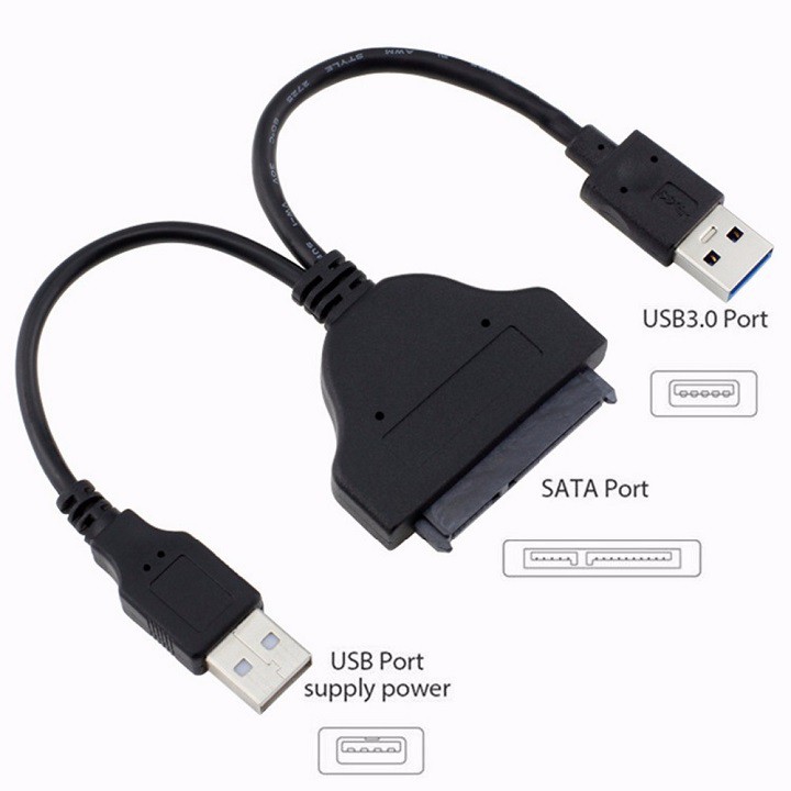 Dây USB 3.0 to sata 2 đầu USB