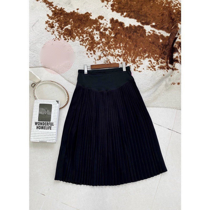 CHÂN VÁY BẦU DÀI - MẶC CẢ BẦU NHỎ BẦU TO XINH XINH