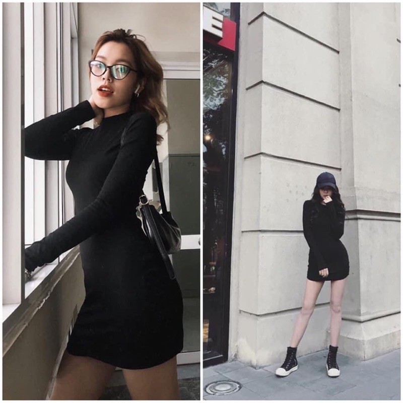 váy body  dài tay cho nữ