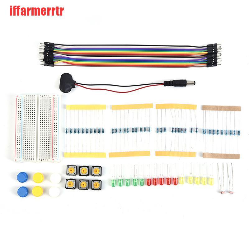 {iffarmerrtr}Starter Kit UNO R3 Mini Breadboard LED Jumper Wire Button for arduino Diy Kit KGD
