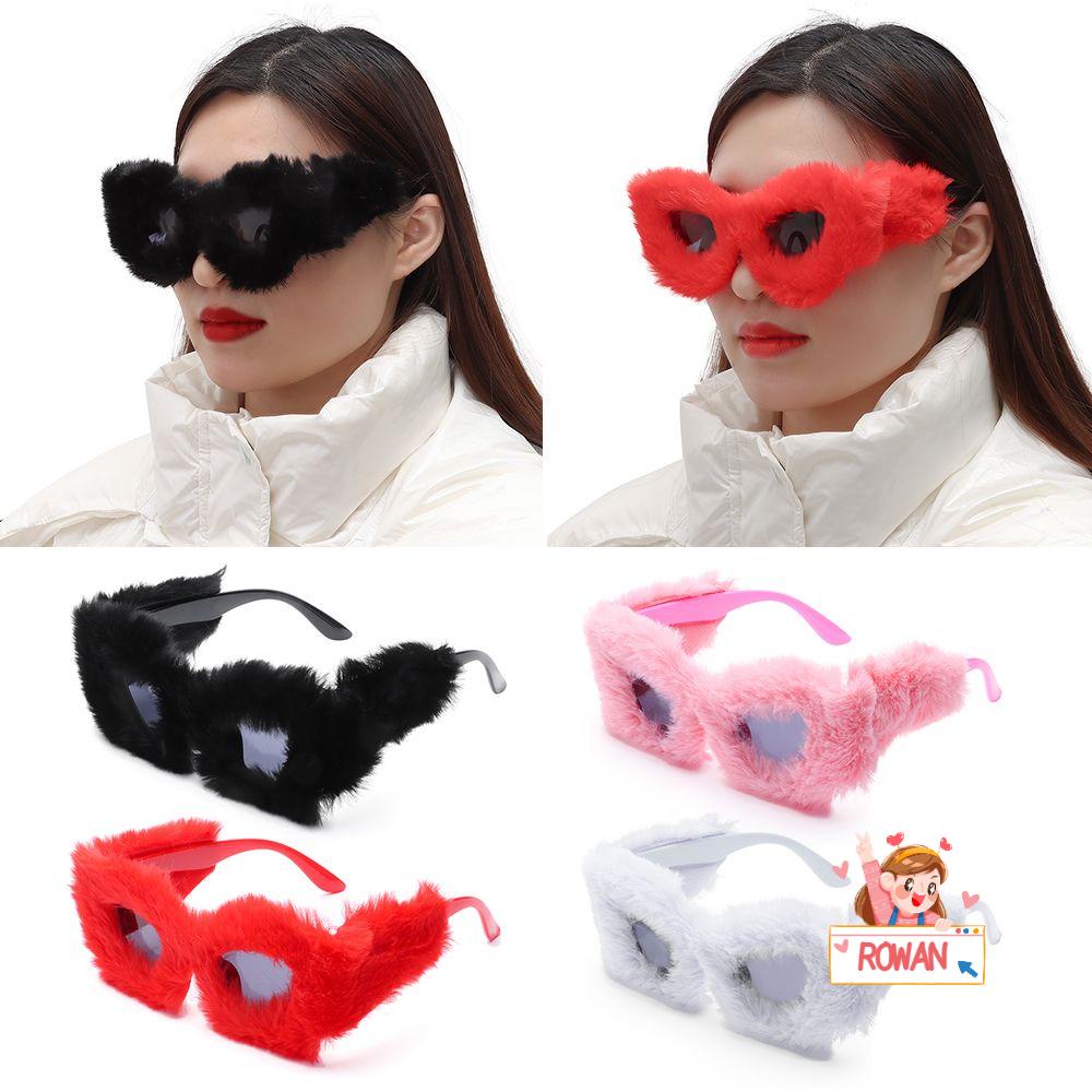 Gọng Kính Lông Cừu Trang Trí Thủ Công Phong Cách Punk