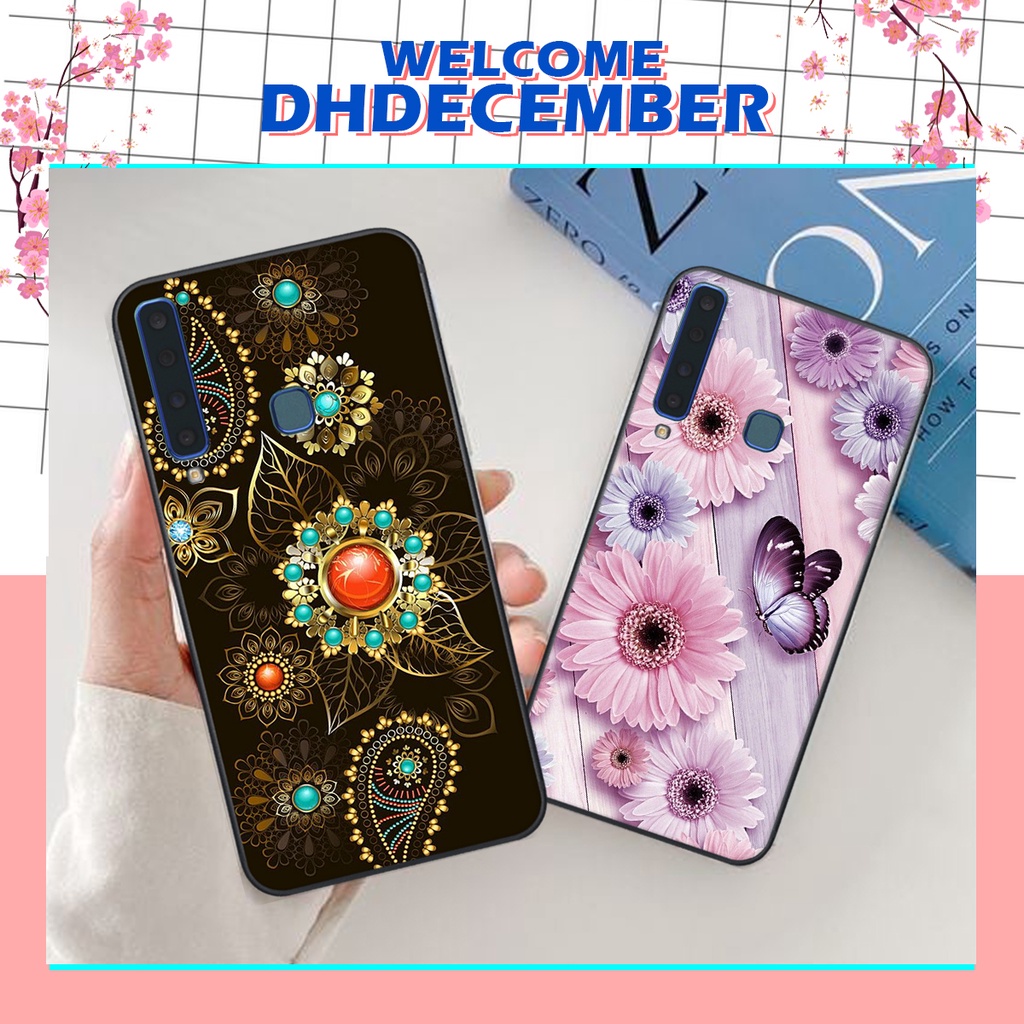 Ốp lưng Samsung Galaxy A9 2018 in hình hoa tinh tế , mới mẻ DH DECEMBER