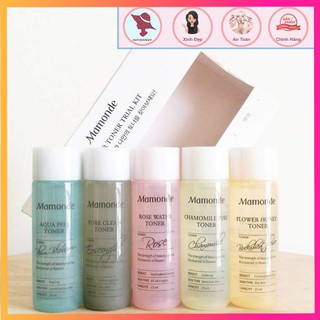 Set nước hoa hồng Mamonde Mini 5 chai
