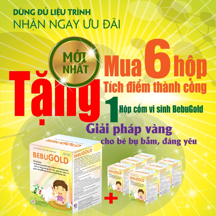 ✅ [KÈM QUÀ] Cốm vi sinh Bebugold – Bổ sung lợi khuẩn, tăng cường tiêu hóa, giúp bé ăn ngon, hấp thu tốt