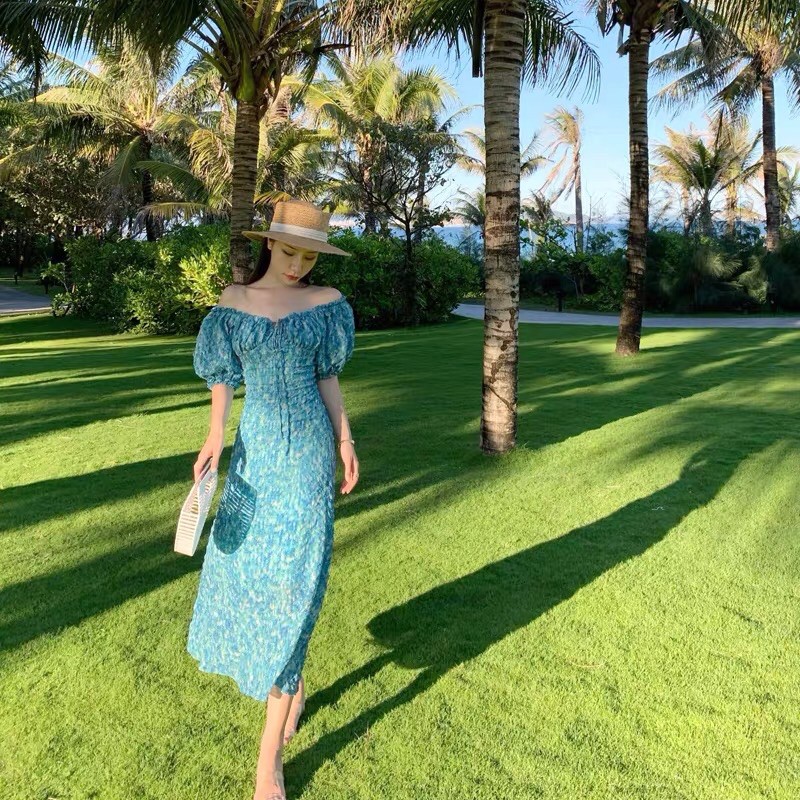 SẴN - Váy maxi xanh baby siêu xinh_có ảnh thật | BigBuy360 - bigbuy360.vn