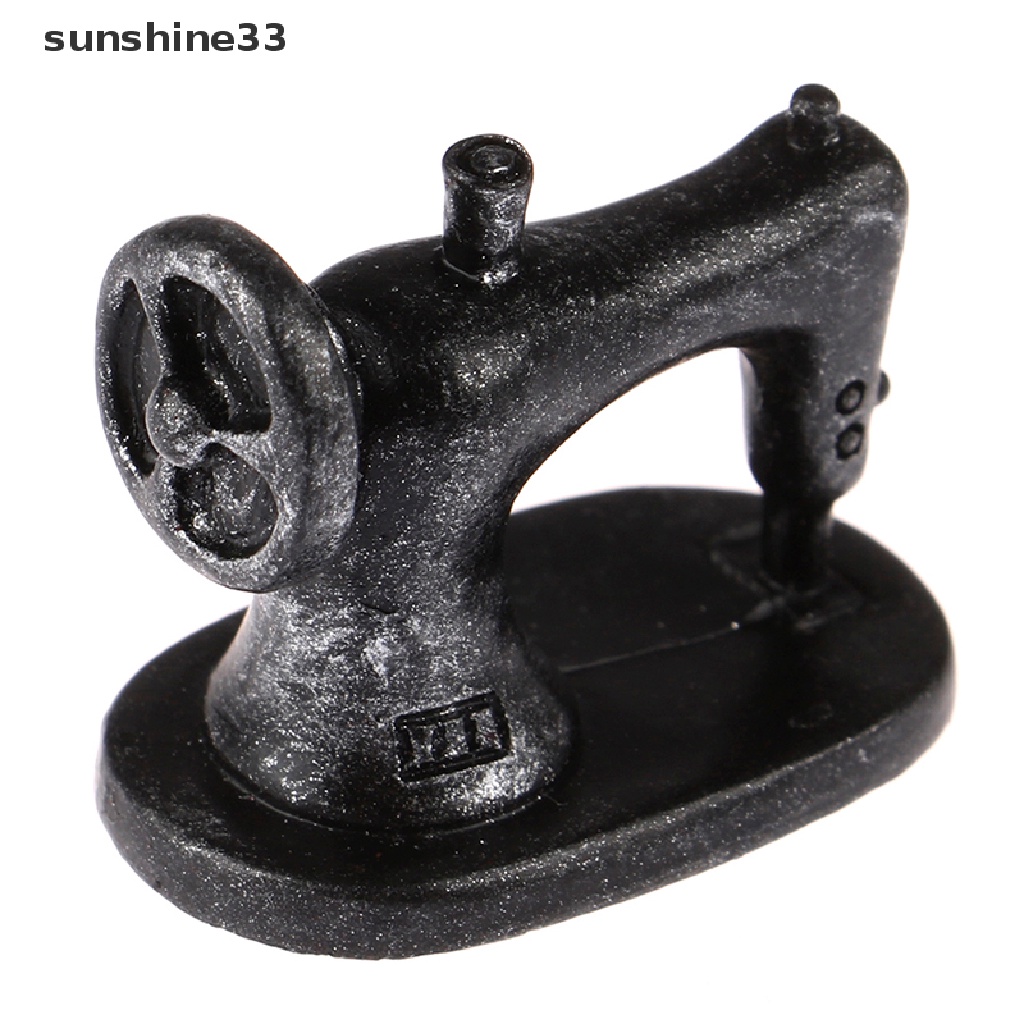 SU 1/12 Dollhouse Miniature Sewing Tools Sewing Machine Model Furniture Toys n