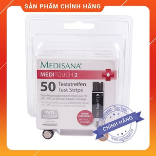 Hộp 50 que thử đường huyết medisana mediatouch 2