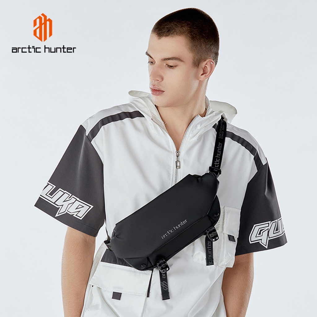 Túi đeo chéo, đeo ngực nam Arctic Hunter chất liệu Oxford chống thấm nước, thiết kế nhiều ngăn - YB00047