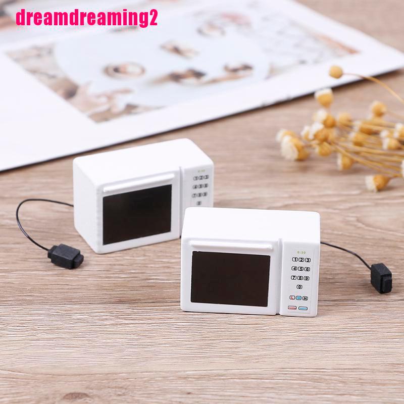 Lò Vi Sóng Đồ Chơi Cho Búp Bê Tỉ Lệ 1: 12