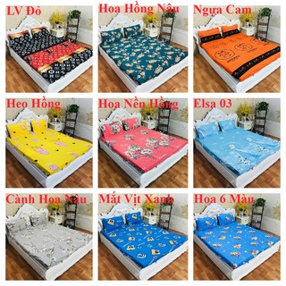 Bộ ga gối 1m8 poly mẫu mới HCM006