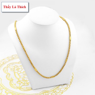 Dây chuyền trơn nam titan bông dừa cách điệu mắt xích - Cam kết 1 đổi 1 nếu đen & gỉ sét