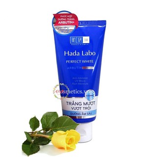 SỮA RỬA MẶT TRẮNG DA HADA LABO PERFECT WHITE ARBUTIN CLEANSER 80G
