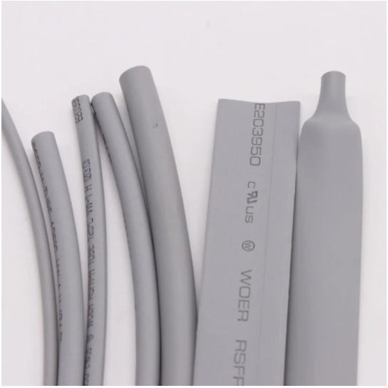 2/5M Grey Ống Co Nhiệt Màu Xám  2:1Heat Shrink Tube Dia 1 2 3 4 5 6 7 8 9 10 12 14 16 20 25 30 40 50Mm Polyolefin
