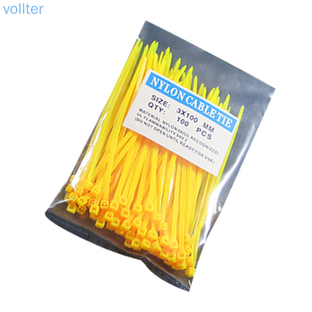 Set 100 Dây Rút 3x100mm Nhiều Màu Sắc Nylon
