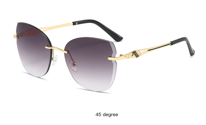 Kính Mát Gọng Mắt Mèo Phong Cách Hàn Quốc Chống Tia Uv400 Thiết Kế Thời Trang