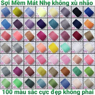 Len Sợi Cotton Việt Nam 1mm cuộn 100g loại mềm
