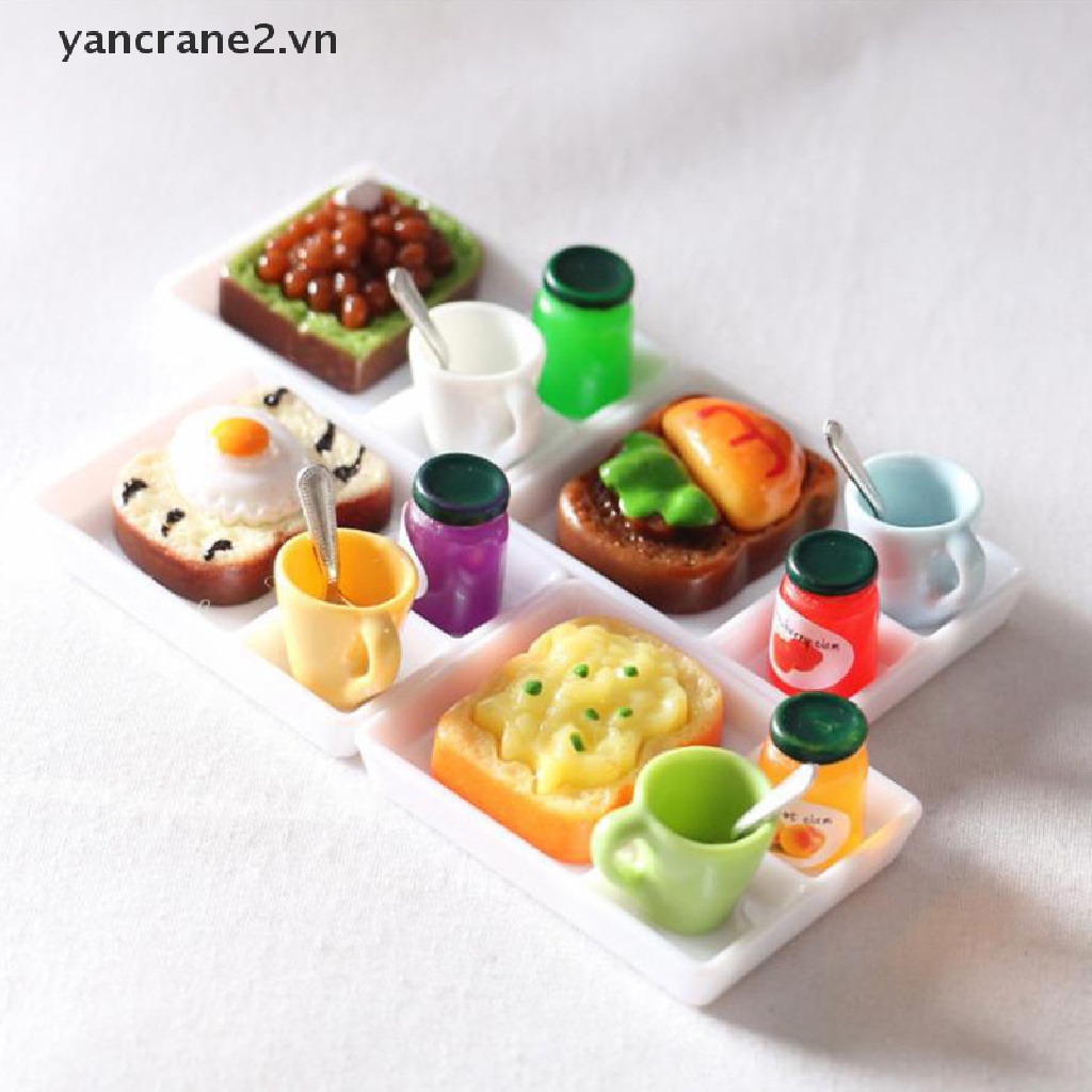 Bộ 5 Món Chén Đĩa Muỗng Ăn Tối Dành Cho Nhà Búp Bê yancrane2.vn