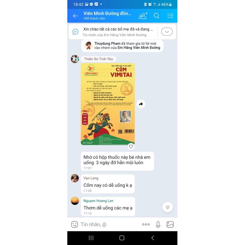 CỐM VIMITAI - VIÊN MINH ĐƯỜNG - HÀNG CHÍNH HÃNG