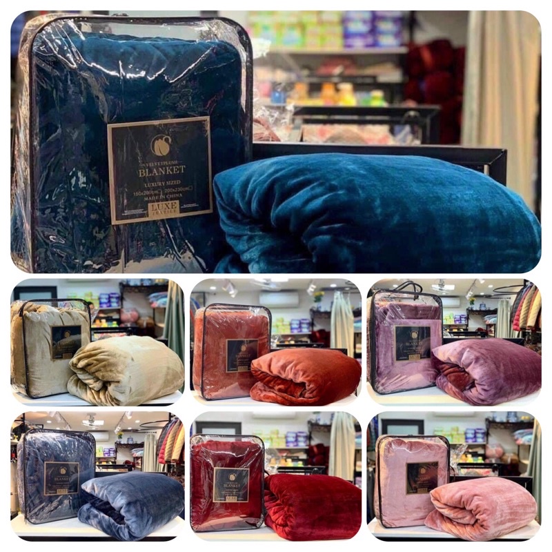 Chăn Lông Thỏ Blanket Siêu Mềm Mịn-Kèm Túi Siêu Sang