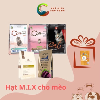 [1kg]Hạt thức ăn cho mèo M-I-X vị Cat'srang - Cateye - Natural Core - Fitmin