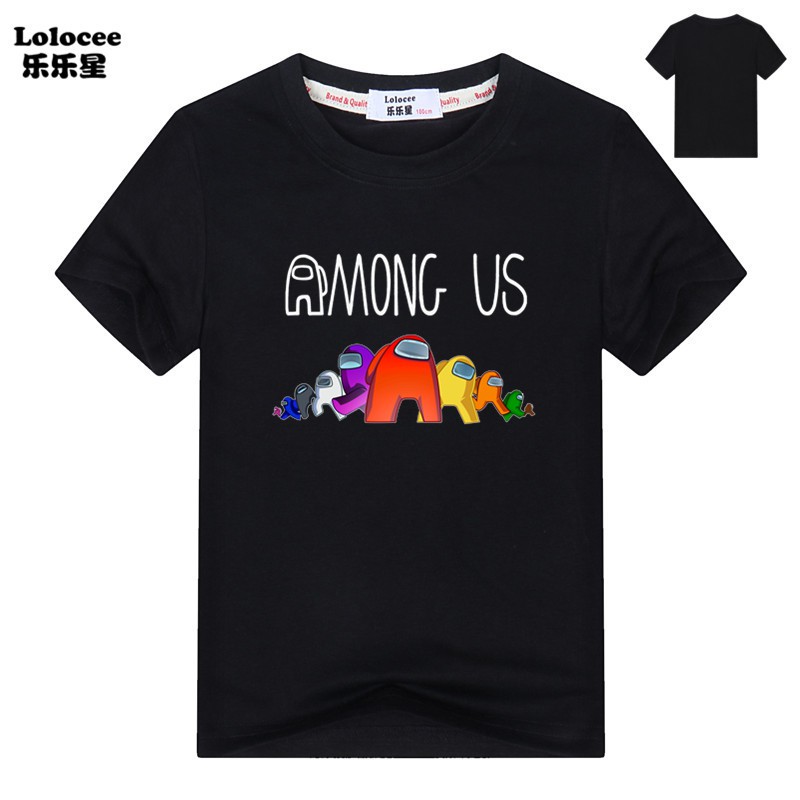 2021 New 3D Among Us T-shirts Kids Short Sleeve Video Game Tops Boys Girls Casual Clothes