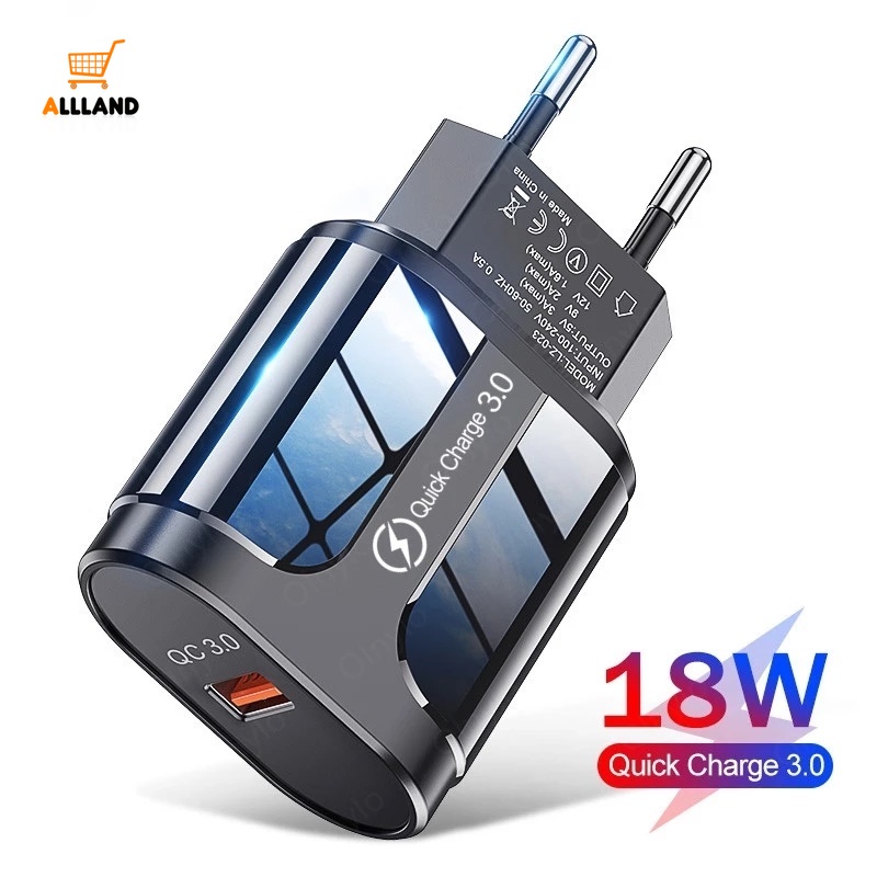 Củ sạc nhanh 18W cổng USB cho điện thoại