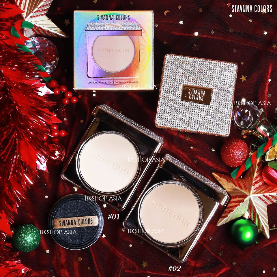 [Auth Thái - Tone Sáng ] Phấn Nền Chứa Tinh Chất Dưỡng Da Sivanna Colors Diamond Rose HF6033
