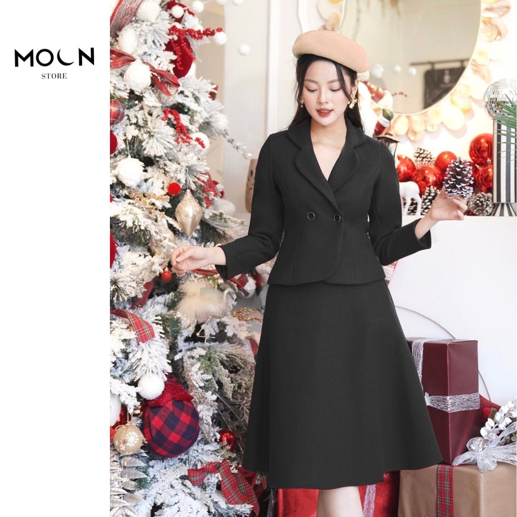 Set bộ nữ công sở áo vest khoác dạ chân váy BSB476 MOON STORE | BigBuy360 - bigbuy360.vn