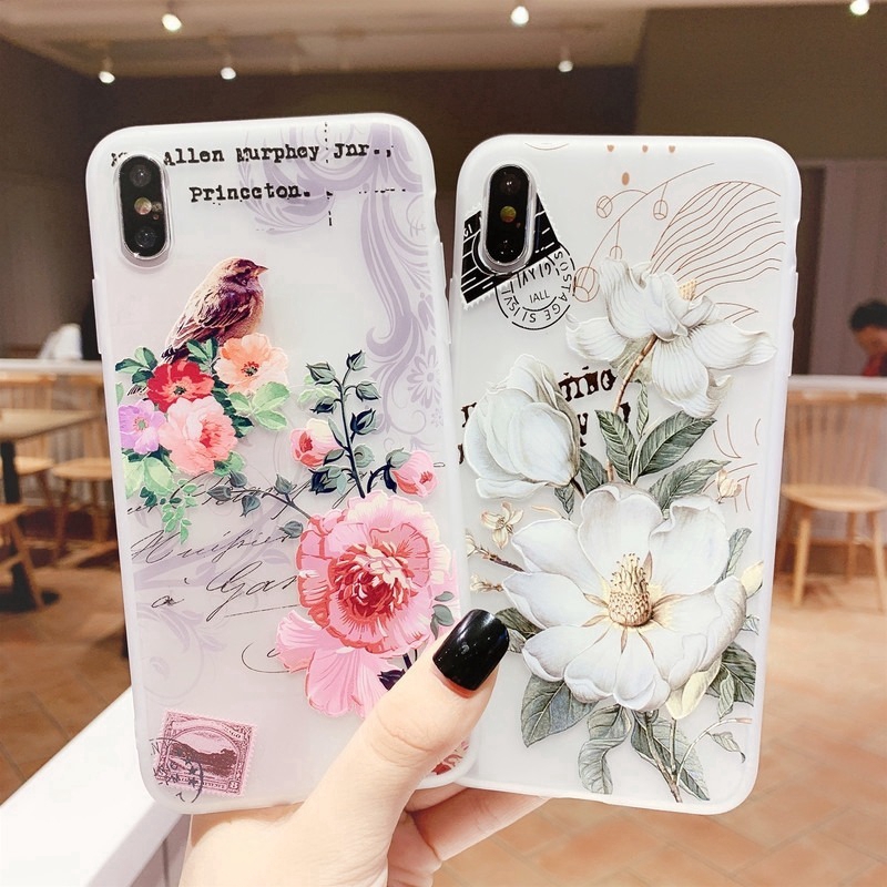 Ốp điện thoại từ TPU in hoa cho Samsung Galaxy S20 Ultra S20+ S20 S10 S10+ S10E S9 S9+ S8 S8+ Note 10 + Note 8 Note 9