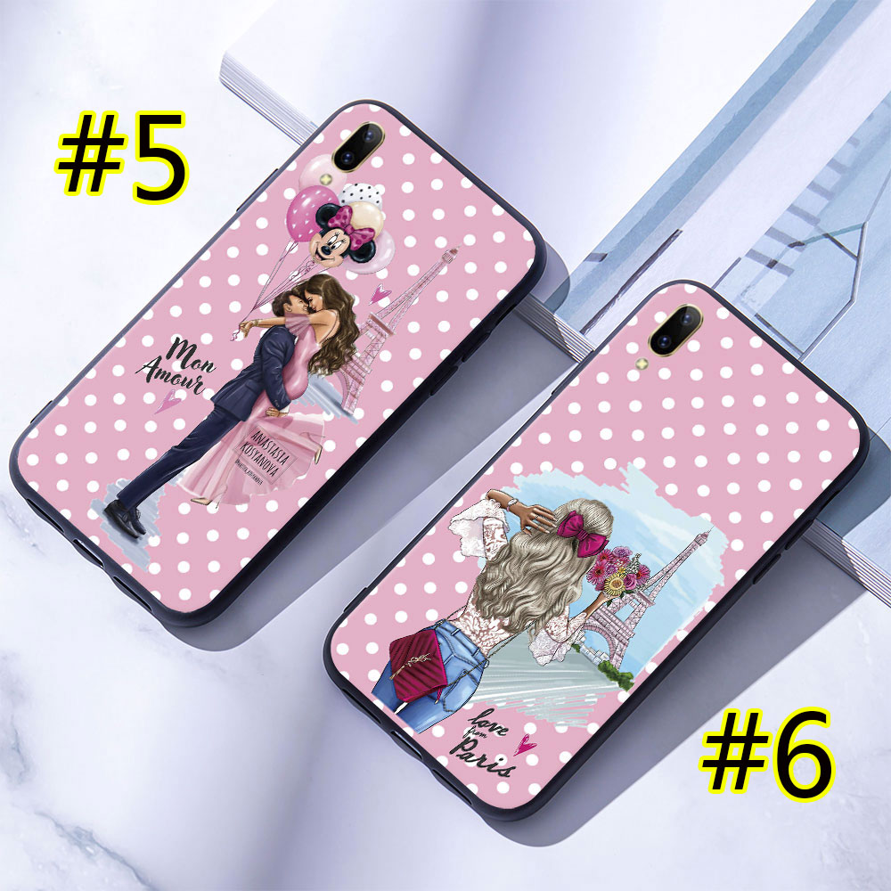 Vivo V5 V5S V7 V7 Plus + V9 V11 Pro V11i Soft Silicone Case Cover Fashion Girl