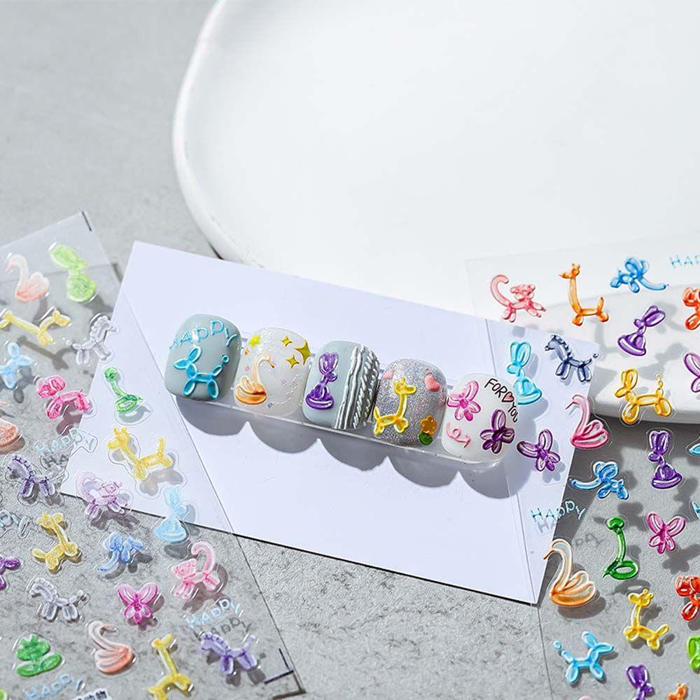 Miếng Dán Trang Trí Móng Tay 5D Phong Cách Nhật Bản Độc Đáo