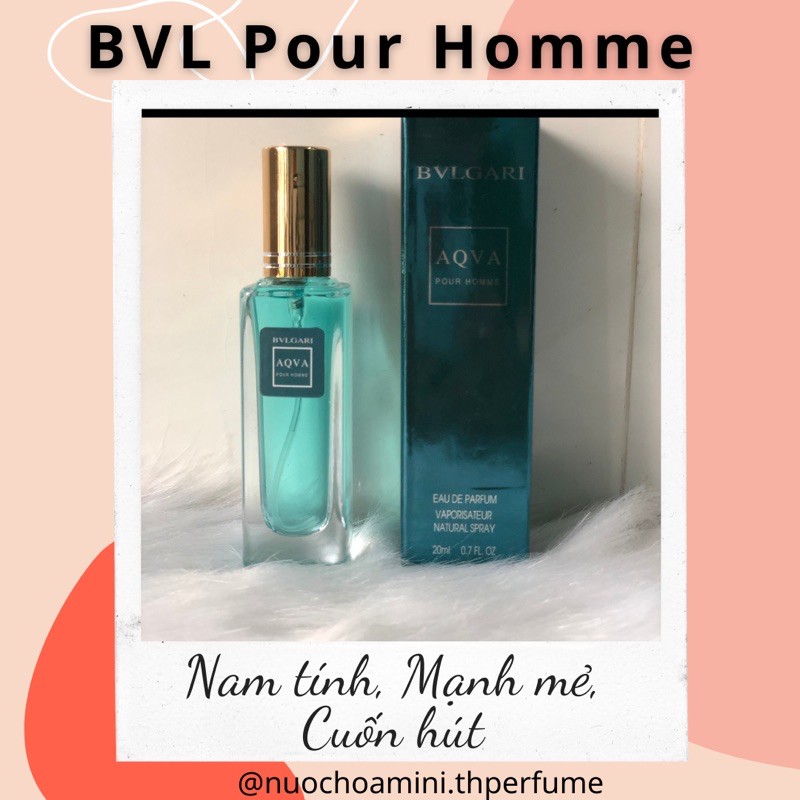 Nước Hoa Nam Mini Aqva Pour Homme 20ml (Mẫu 5D)