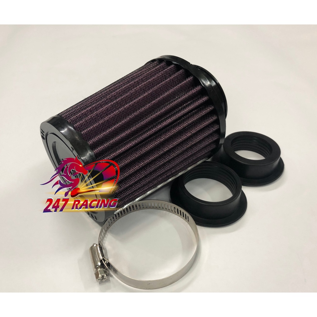 Pô E tăng tốc lọc gió KN gắn xe máy Exciter,Winner,Wave,Dream,Sirius....