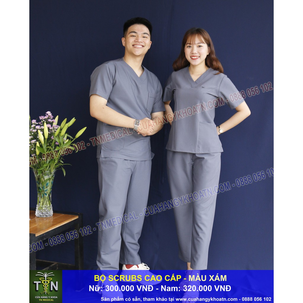 Bộ Scrubs Bác Sĩ Vải Cao Cấp - Thương hiệu TN Medical