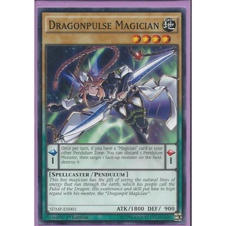 Lá bài thẻ bài Yugioh SDMP -EN001 Dragonpulse Magician