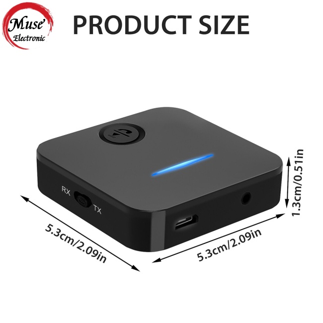 Bộ Truyền Nhận Tín Hiệu Bluetooth 5.0 A2dp 3.5mm Aux 2 Trong 1 Chuyên Dụng