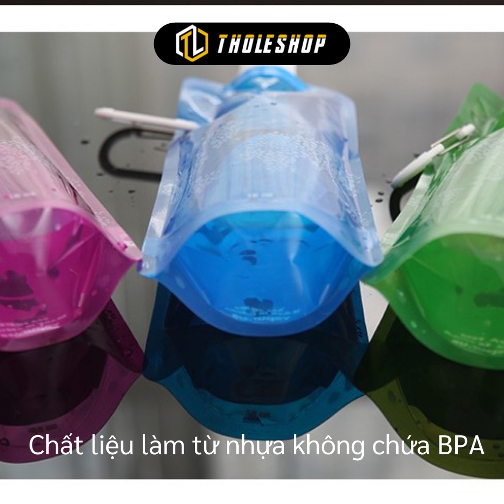 Túi Nước - Bình Nước Thể Thao Vapur Dạng Túi 500ml Có Thể Gấp Gọn Phù Hợp Dã Ngoại 7720