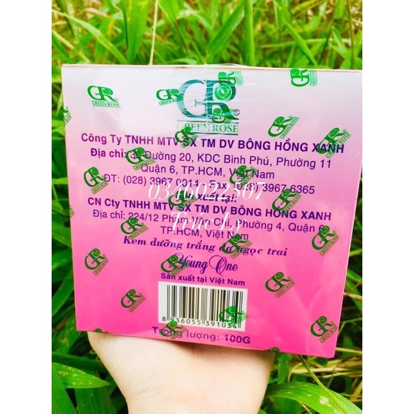 Kem cô gái tóc xù Việt Nam dưỡng trắng da hộp đại 100gram