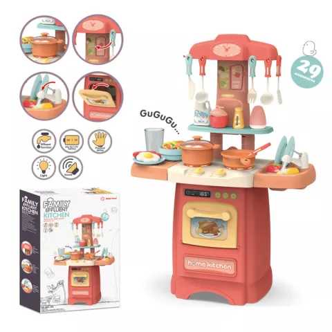Đồ chơi nhà bếp trẻ em  Size Đại, mô phỏng đồ dùng nhà bếp nấu ăn Cho bé hiệu ứng vòi nước chảy thật