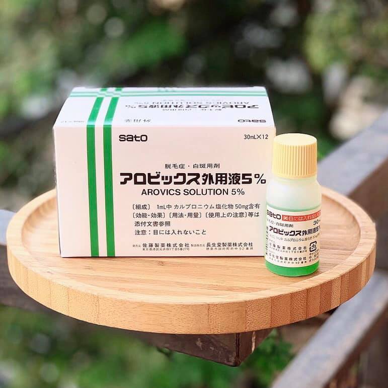 Tinh chất Mọc Tóc  SATO Arovics Solutions 5% Nhật Bản 30ml