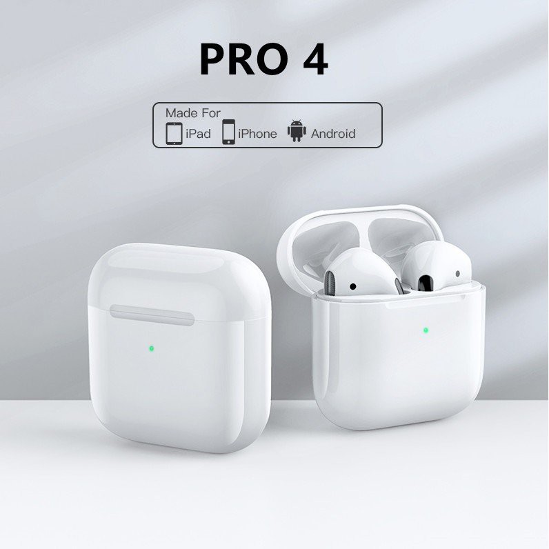 Tai Nghe Bluetooth Airpod Mini Pro 4 cảm ứng điều khiển cảm biến âm thanh HIFI cho Android và iOS | BigBuy360 - bigbuy360.vn