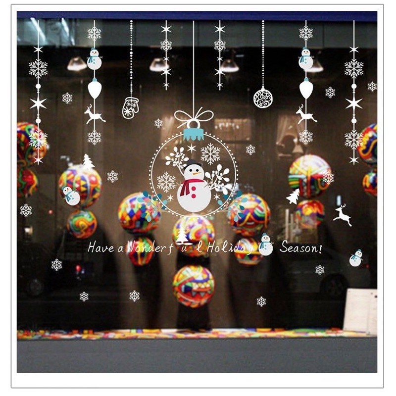 Decl trang trí tường Noel - Mẫu giáng sinh rèm dây lung linh ( Khách ibox chọn mẫu )