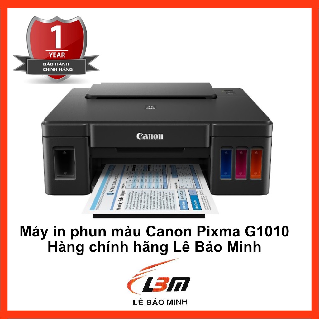 [Mã ELCLMAY giảm 7% đơn 500K] MÁY IN PHUN MÀU CANON Pixma G1010 - ( Kèm Hệ thống mực liên tục ) | BigBuy360 - bigbuy360.vn