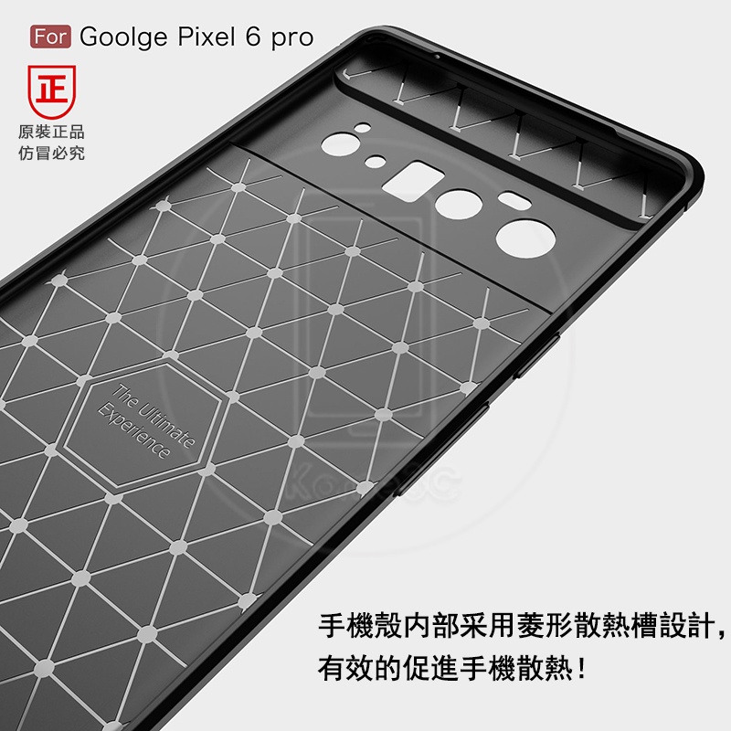 Ốp Điện Thoại Mềm Chải Sợi Carbon Chống Trượt Cho Google Pixel 6 Pro Pixel6Pro