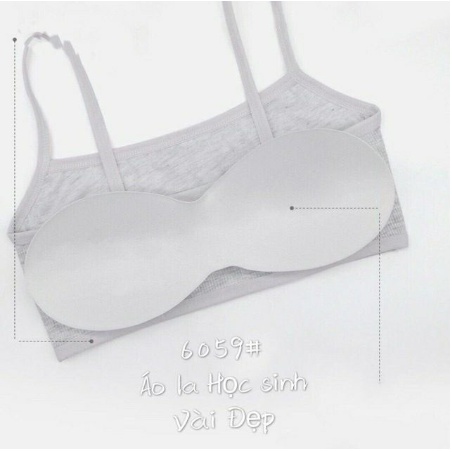 Áo lót  học sinh 2 dây cotton tăm  có đệm ngực 6059 loại đẹp